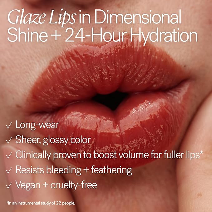 ILIA - Overglaze Hydrating Lip Gloss | Long-Wear, Non-Sticky, 24-Hour Hydration | Smooth + Plump | Vegan + Silicone-, Gluten-, Nanoparticles-Free (Slip)