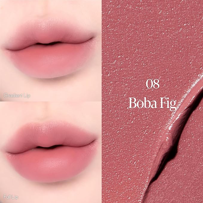 Espoir Couture Lip Tint Fitting Blur #8 Boba Fig | Smudge-Proof Fixing Lip Stain, Soft & Creamy Texture without Flaking, Lightweight and Comfortable Matte Finish, Korean Makeup, Vegan, 0.14 oz