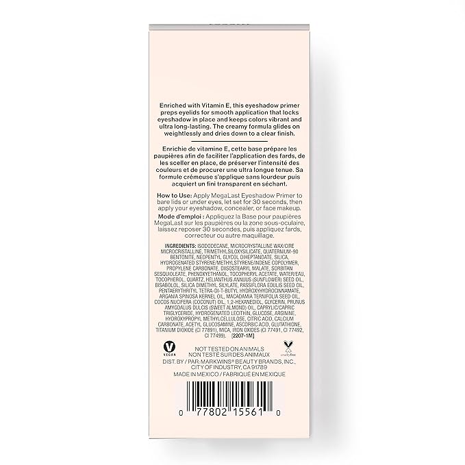 wet n wild Megalast Eyeshadow Primer, lightweight formula, inflused with Vitamin E (Pack of 2)