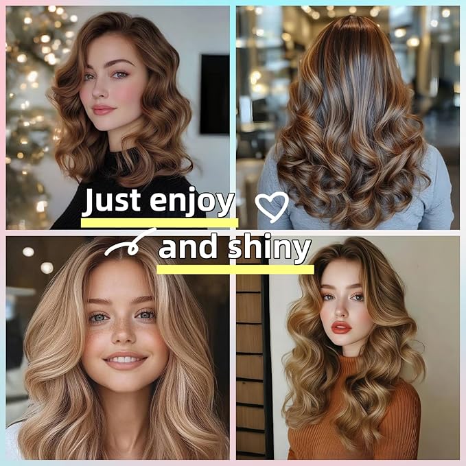 Serenade Sparkling Satin Heatless Hair Curler, Heatless Curling Rod Headband, No Heat Curling Rod Hair Roller for Women and Girls to sleep in, Pink