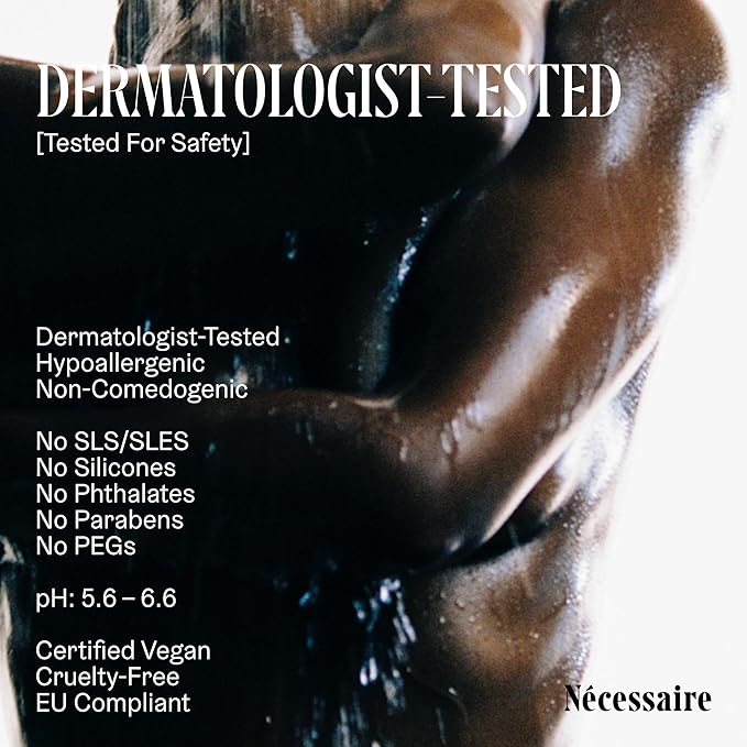 Nécessaire The Body Wash Olibanum - Multi-Oil Shower Gel Body Wash for Women + Men. Non-Comedogenic + Hypoallergenic for Sensitive Skin with Niacinamide. 8.4 Fl Oz.