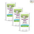 Boogie Mineral Sunscreen Stick SPF 50 - (3 Pack) 0.49 oz - Sunscreen for Kids - Broad Spectrum UVA & UVB Protection - Water Resistant - Hypoallergenic - 100% Naturally Derived Ingredients