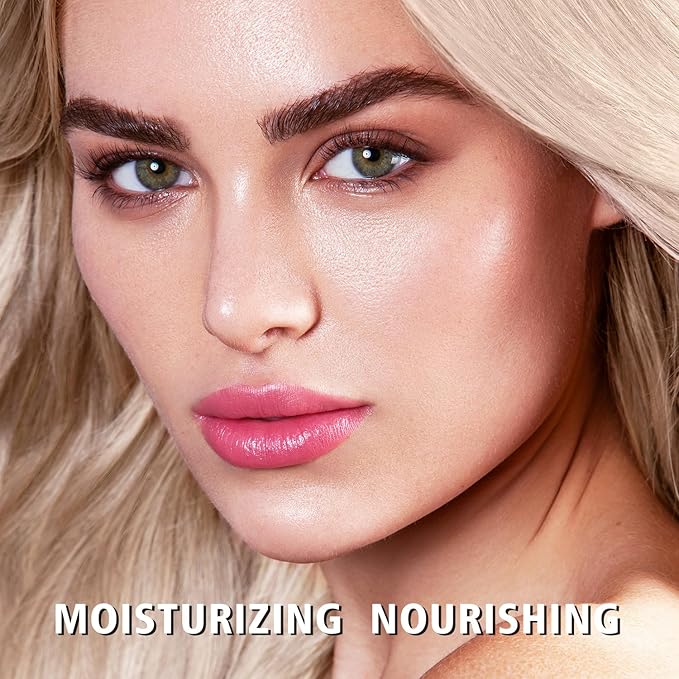 MAKI YIKA Moisture Pink Lipstick for Women Hydrate Tinted Lip Balm for Mother's Day Dry Cracked Lips Sheer Lipstick Lip Tinted Glossy Finish,MA062 Pastel Pink