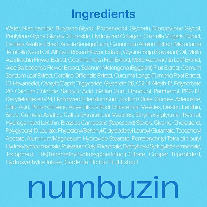 numbuzin No.3 retinol Serum | Blue Bio-Retinol Pore Refining Serum | Retinol Beginner, Tightening, Firming, BHA, Niacinamide, Peptide | 1.01 fl.0z (30ml)