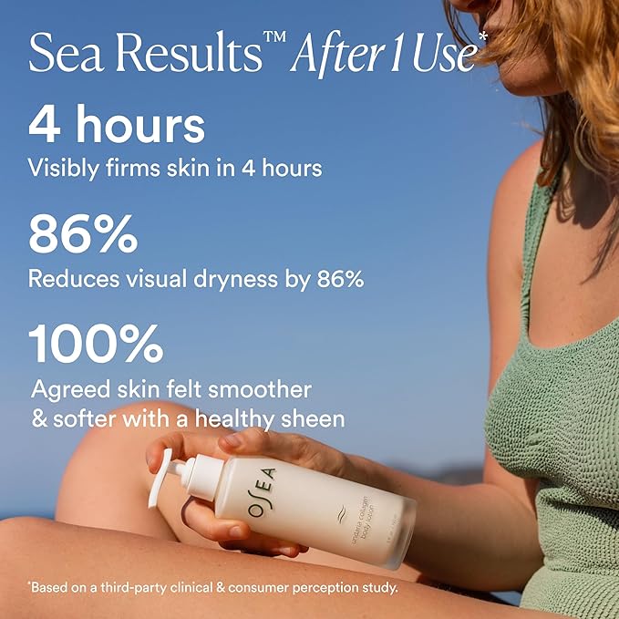 OSEA Undaria Algae™ Body Lotion 5 oz - Ultra-Hydrating & Lightweight Body Lotion - Firms Skin in 4 Hours - Packed with Undaria Seaweed & Hyaluronic Acid - for Dry, Normal, & Combination Skin