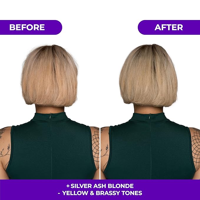 Naissant Silver Ash Blonde Hair Blue Toning Shampoo | Ultra High-Purity Blue Pigments | Neutralizes Orange &Brassy Tones | Hyaluronic Acid, Collagen &Biotin |Paraben, Ammonia &Sulfate Free |10.1 Fl Oz