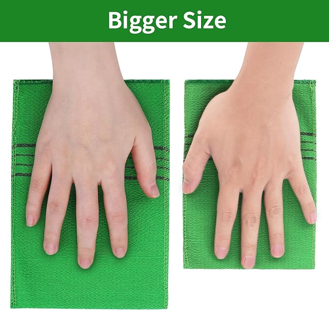 5Pcs Korean Exfoliating Cloth Gloves Italy Scrub Towel Mitt Exfoliating Washcloths for body Women Exfoliation, Skin Scrubs for Shower Remove Dead Skin Exfoliating Washcloth
