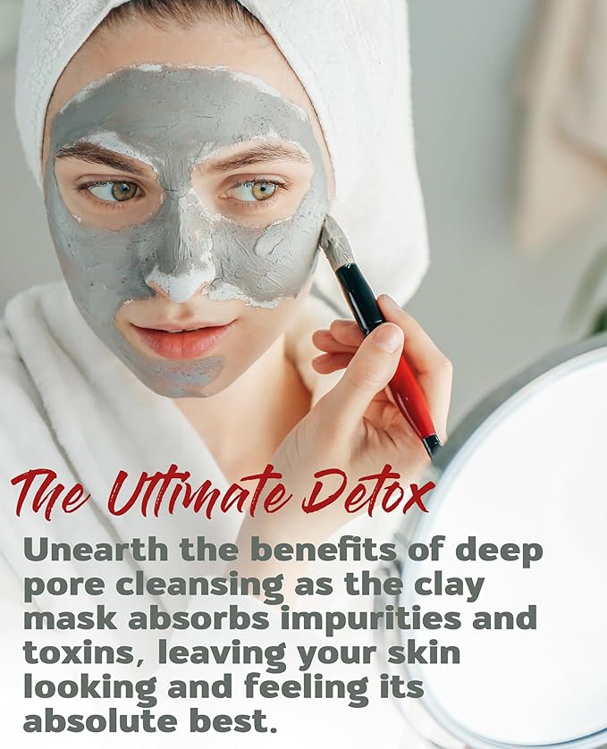 Aztec Secret – Indian Healing Clay – Deep Pore Cleansing Facial & Body Mask – The Original 100% Natural Calcium Bentonite Clay – New Version 2-32 Oz (Pack of 1)