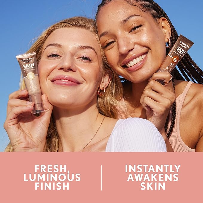 CoverGirl TruBlend Skin Enhancer, Bronze Glow, Luminizer, Glowy Finish, Flexible Coverage, Clean & Vegan, Water-Based Formula, For All Skin Tones, 0.81oz