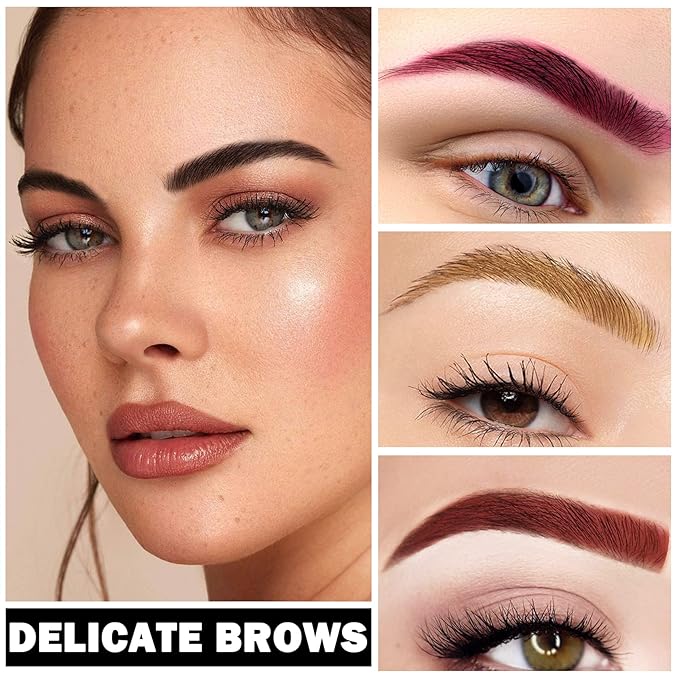 Eyebrow Pomade Cream,Brow Pomade Gel Naturally Long Lasting Waterproof,Delicate and Smooth Eye Brow Makeup Cosmetics with Eyebrow Brush - Walnut