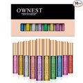 Ownest 10 Colors Liquid Glitter Eyeliner Set, Metallic Shimmer Glitter Eyeshadow, Long Lasting Waterproof Shimmer Sparkling Liquid Eyeliner Eye Shadow-10pcs, Mothers Day Gift