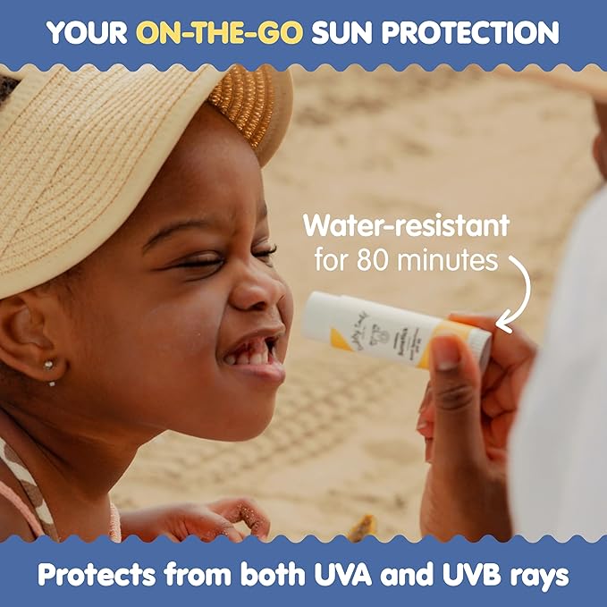 TUBBY TODD Mineral Sunstick - Broad Spectrum SPF 30 Sunscreen for Kids - Water-Resistant Stick Sunscreen for Body & Face - Safe for Sensitive Skin - 1 Pack, 0.5 oz