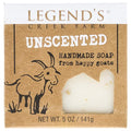 Legend's Creek Farm Goat Milk Soap - Cleansing Moisturizing Bar for Hands and Body - 5 Oz Creamy Lather, Nourishing, Gentle Natural Soap for Sensitive Skin, Handmade in USA (Unscented, Pack of 1)
