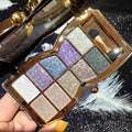 Glitter Eyeshadow Palette, 10 Colors Sparkle Shimmer & Matte Eye Shadow Highly Pigmented Waterproof Long Lasting Makeup Set (Color 3)