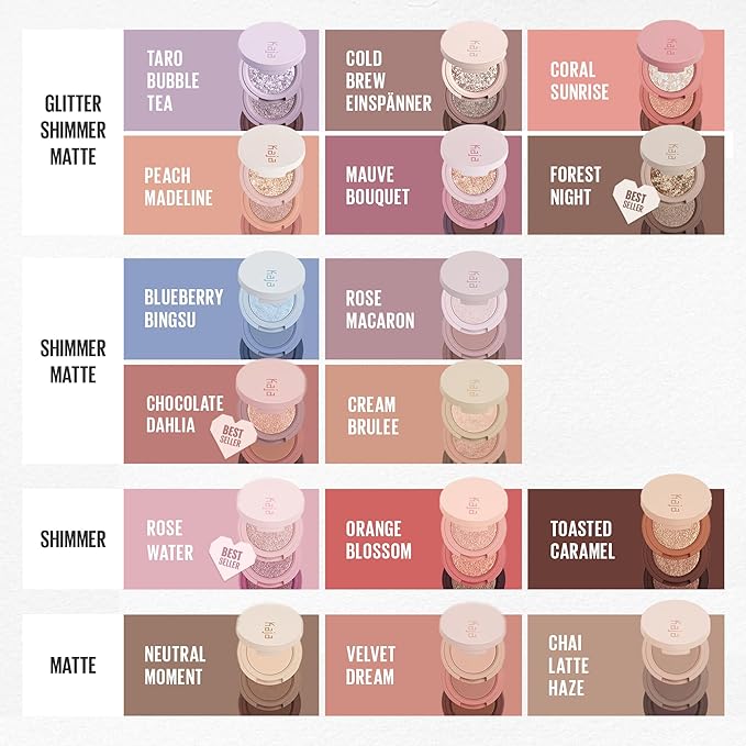 Kaja Beauty Bento Collection - Bouncy Eyeshadow Trio | Neutral Earthy Tones, Travel Size, 14 Neutral Moment, 2019 Allure Best of Beauty Award, 0.03 Oz