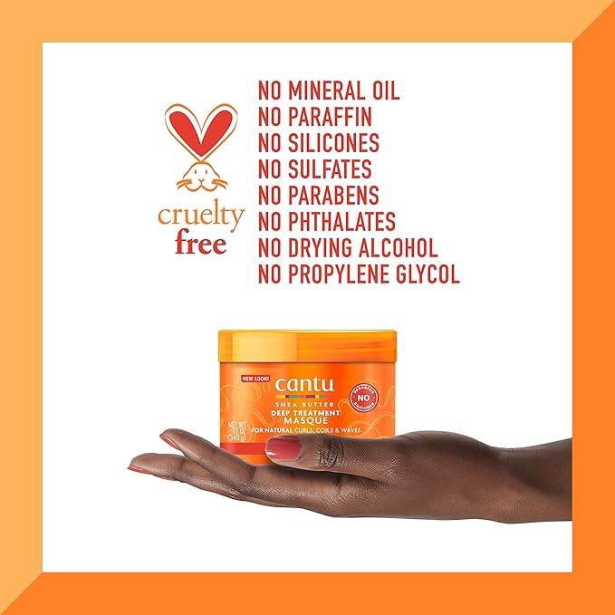 Cantu Deep Treatment Masque with Shea Butter for Natural Hair, 12 oz