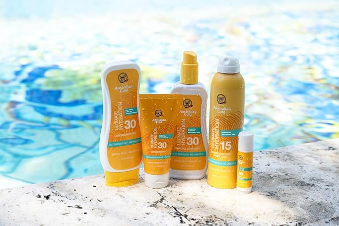 Australian Gold Continuous Spray Sunscreen SPF 15, 6 Ounce, Dries Fast, Broad Spectrum, Water Resistant, Non-Greasy, Oxybenzone Free, Cruelty Free,A70908