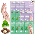 Innerest 12 PK Original Derma Beauty Hand Mask Bulk Moisturizing Korean Hand Gloves for Dry Hands Nail Care Essential, Deep Hydration Self Care Gift for Women (Shea Butter + Cica)