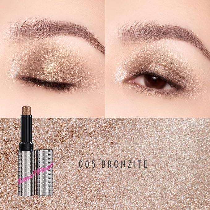 Illumina Jelly Gel Eyeshadow Stick, 005 Bronzite - Neutral Bronze Shimmer Sparkle Finish, Cream Texture With Cooling Feel, Long-Lasting Crease-Proof Smudgeproof Eye Shine, Easy Application