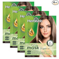 Herbishh Argan Hair Mask-Deep Conditioning & Hydration For Healthier Looking Hair-25 ml for very Dry, Weak, Stressed Out Hair, No Sulphates, No Parabens (Pack of 4)