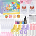 Jcoos Lip Gloss Making Kit, Lip Gloss Set for Women Lip Kit Fun DIY Lipgloss Making Kit, Make Your Own Lip Gloss Kit, Moisturizing Glitter Keychain Birthday Gifts Girls Trendy Stuff