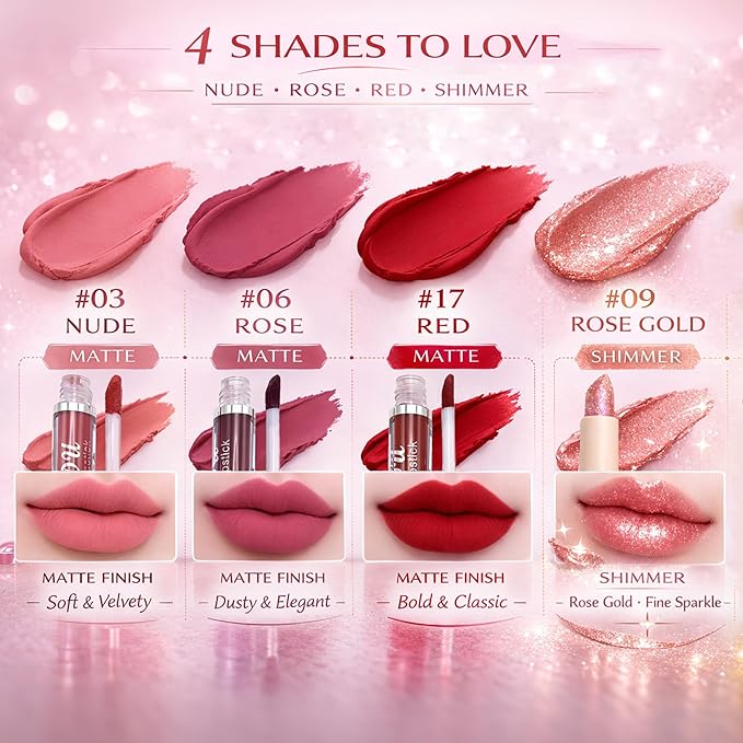 All in One Makeup Kit for Women & Beginners, Essential Full Makeup Set with Eyeshadow Palette, Lip Gloss, Foundation, Brushes – Makeup Gift Set for Teens & Girls, Great Value Starter Kit