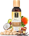 Island Essence Organic Kukui Nut Nourishing Oil – Hawaiian Blend with Kukui Nut Oil for Body & Hair – Made in Maui – 4.5 oz Bottle for Body Massage - Massage oils