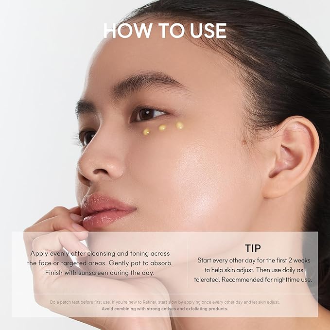 Arencia Retinal Booster Shot Serum, Firming Advanced Night Serum with Caffeine and Ectoin for Mature Skin, Pore Minimizing, WFine Lines & Wrinkles, Korean Skincare 30ml/1.01 fl.oz