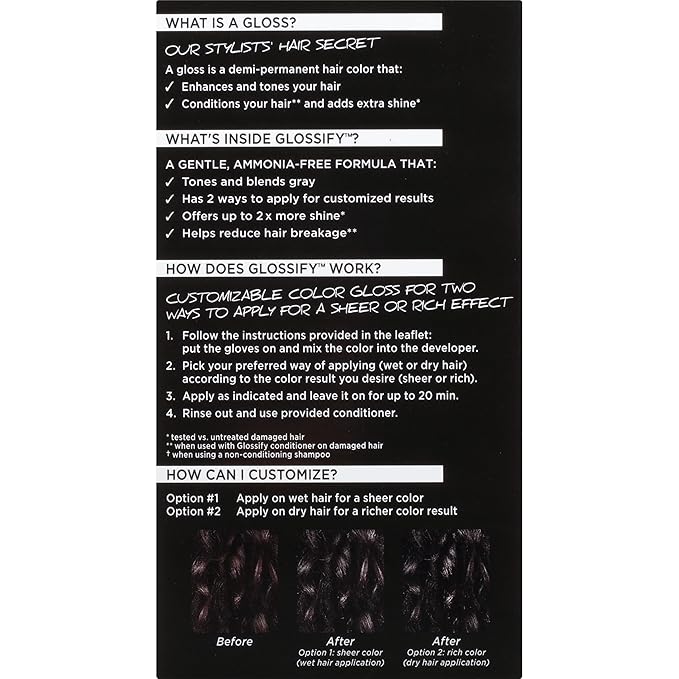 Schwarzkopf Glossify Customizable Color Gloss, Ash Brown