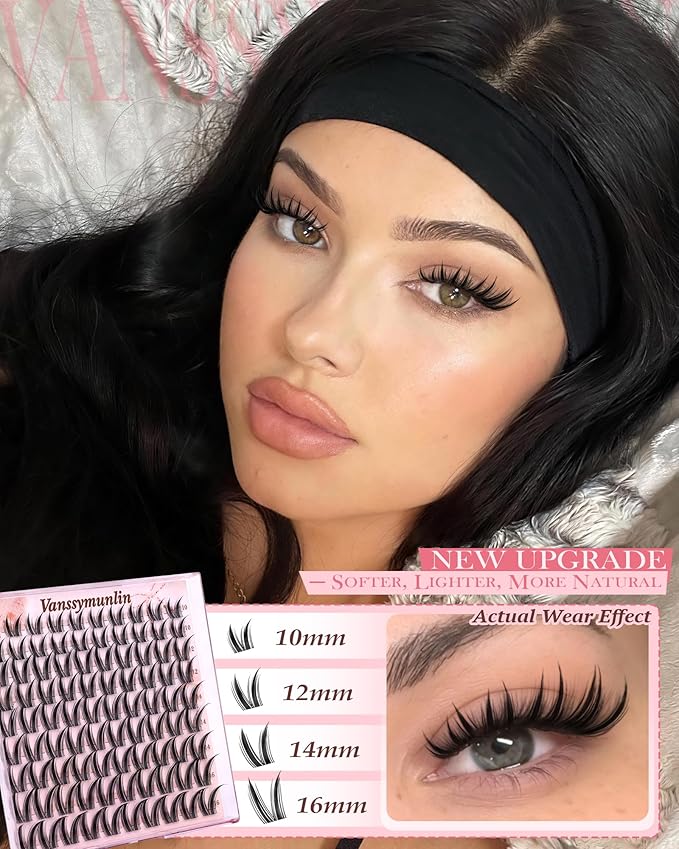 Manga Lash Clusters Bunny Fairy Eyelash Clusters Wet Look Anime Cluster Eyelash Extensions 10-16mm Cluster Lashes Natural Wispy DIY Lash Extension Spiky Individual Lashes 90 Pcs by Vanssymunlin