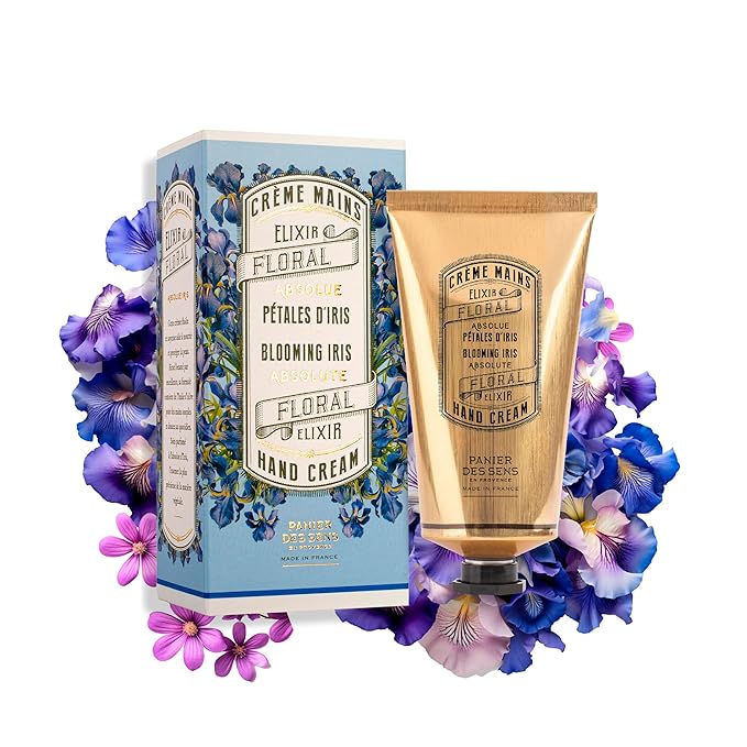 Panier des Sens – Iris Hand Cream – Moisturizing Hand Lotion for Dry Skin – Premium French Hand Cream, Softening Care for Women, 97% Natural Ingredients, 2.5 Fl Oz