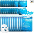 QUIYUM Seaweed Skincare Mask Set - Eye + Lip + Face Repair Combo (32 PCS), for Women & Teens, Natural Ingredients with VE & Hyaluronic Acid, Spa-Like at Home, Moisturize, Soothe, Self-Care Gift