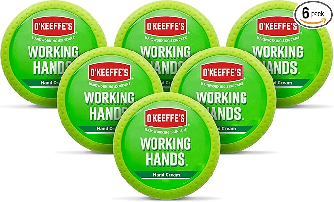 O'Keeffe's K0350002-6 Working Hands Hand Cream in Jar (6 Pack), 3.2 oz