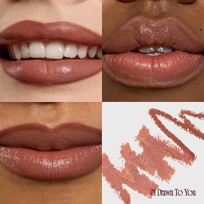 fwee Long Lasting Dual Coloring Stick Lip Liner, Drawn To You | All-in-one dual stick, Retractable Lip Liner Lipstick Combo, Satin Finish | Powerful fixing, Smudge-proof | 1.2g (01 Drawn To You)
