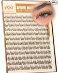 Short Spider Breeze Lash Clusters, Natural Wispy 8-12mm Eyelash Clusters D Curly Lashes Cluster Short & Invisible Band Cluster Eyelash Extensions Reusable Individual Lashes for DIY by Vanssymunlin