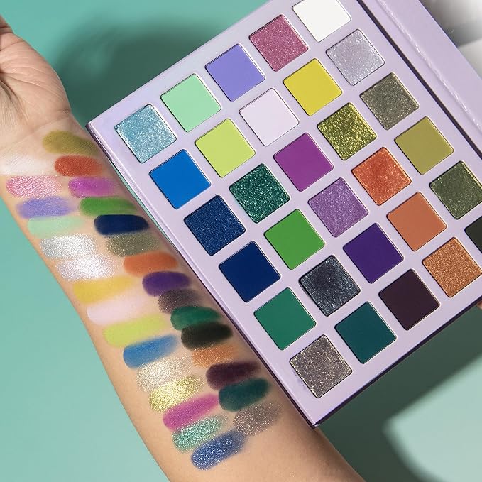 Professional super shine shimmer 30 color eyeshadow palette,high pigment matte+duochrome+shimmer,Cruelty- Free Makeup Pallet,Colorful Powder Long Lasting Waterproof Eye Shadow (make up-1)