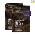 Madison Reed Radiant Hair Color Kit - 6.5NNA Medium Neutral Brown (Sondrio), 100% Gray Hair Coverage Permanent Hair Dye for Resistant Grays | PPD-Free & Ammonia-Free, 2 Pack