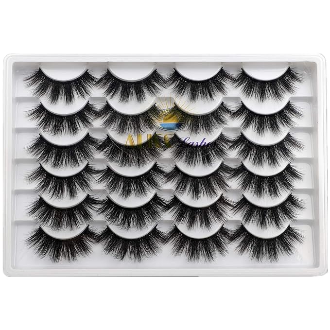 ALICE Eyelashes Fluffy Volume Eye Lashes Pack 20MM Long Fake Eyelashes Soft Faux Mink12 Pairs