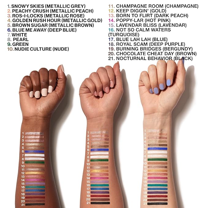 wet n wild Color Icon Cream Eyeliner Eyeshadow Multi-Stick, Moisturizing, Nourishing Velvety Cream-to-Powder Buildable & Blendable Formula, Cruelty-Free & Vegan - Bragging Whites
