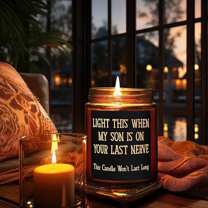Daughter in Law Gift Candles - Funny Bridal Shower Wedding Mothers Day Birthday Gift for Daughter in Law, Sons Girlfriend - Fun Relax Gifts for Women Mom - Sea Salt Jasmine Spa Scented Candle