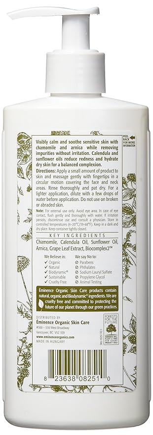 Eminence Calm Skin Chamomile Cleanser for Unisex - 8.4 oz Cleanser