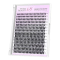 VEYESBEAUTY Lash Clusters Individual Eyelash Extensions Thin & Invisible Band DIY False Eyelashes for Self-application Newbie's Five-Second Series Wispy Lash Tray, Ribbon 8-16mm Mixed Length