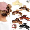 6 Pcs Hat Claw Clip for Women, Hat-Friendly Claw Clips for Trucker Hat & Baseball Cap - 4.3 Inch Large Tortoise Hat Claw Clip for Medium/Thick Hair, Non-Slip Trucker Hat Hair Clips Accessories