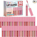 AZEN 30 Pack Lip Gloss Bulk Set, Shimmery Lip Gloss for Women and Girls With Rich Varied Colors, Mothers Day Gifts for Women