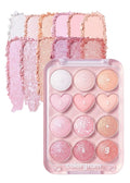 COLORGRAM Pin Point Eyeshadow Palette 04 Bright+Cool | Eyeshadow Palette for Daily makeup, Ultra-Blendable, Matte, Glitter, Shimmer Shades