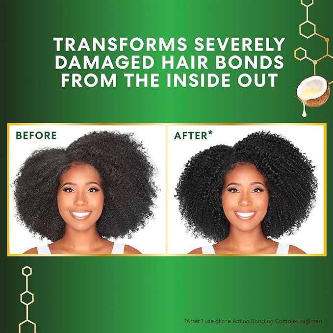 Palmer's Amino Bonding Complex Hair Mask, Intense Conditioning Masque Pack with Coconut Oil & Vitamin E, Heat Protectant, Anti Frizz, Adds Shine, Protects Hair Growth, All Hair Types, 2.1 oz packette