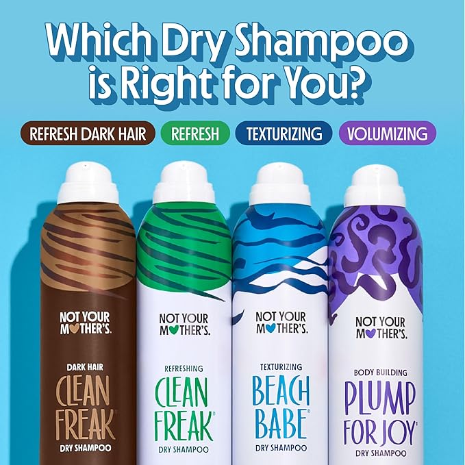 Not Your Mother's Clean Freak Original Dry Shampoo (3-Pack) - 4.4 oz Each - Instant Oil Absorption for Soft, Clean Hair - Fresh Citrus - Body Building Hair Refresh Between Washes