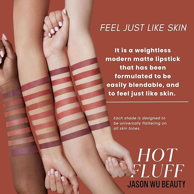 Jason Wu Beauty Hot Fluff Modern Matte Lipstick - 3-in-1 Lipstick, Blush, Shadow, 3.8g 0.134oz (Gingerbread, 3.8g)