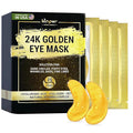 24K Gold Eye Patches for Puffy Eyes and Dark Circles, Luxury Anti-aging Skincare - Collagen Anti Wrinkles Patches w/Vitamin C & Niacinamide to Hydrate, Depuff, Smooth Fine Lines – 25 pairs