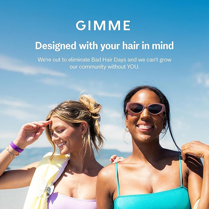 Gimme Beauty Thick Hair - X-Long Hair Holds More - Velvet-Like Finish Clip for All Lock Types - Non-Slip, Firm-Hold Daily Wear Accessory - Essential, Retractable Clip - Blue